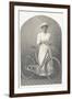 Woman with a Bicycle-null-Framed Photographic Print