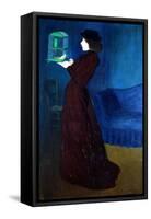 Woman with a Bird Cage-Jozsef Rippl-Ronai-Framed Stretched Canvas