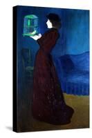 Woman with a Bird Cage-Jozsef Rippl-Ronai-Stretched Canvas