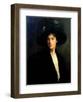 Woman with a Black Hat, 1910-Joseph Decamp-Framed Giclee Print