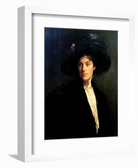 Woman with a Black Hat, 1910-Joseph Decamp-Framed Giclee Print