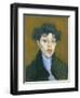 Woman with a Blue Scarf, c.1912-Amedeo Modigliani-Framed Giclee Print