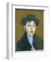 Woman with a Blue Scarf, c.1912-Amedeo Modigliani-Framed Giclee Print