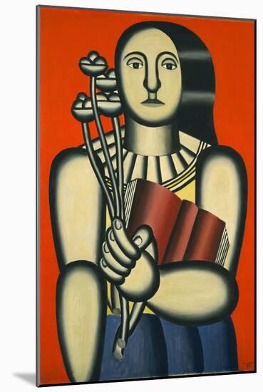 Woman with a Book-null-Mounted Giclee Print