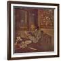 'Woman with a bowl (About 1897)', c1897, (1946)-Edouard Vuillard-Framed Giclee Print