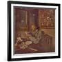 'Woman with a bowl (About 1897)', c1897, (1946)-Edouard Vuillard-Framed Giclee Print