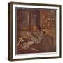 'Woman with a bowl (About 1897)', c1897, (1946)-Edouard Vuillard-Framed Giclee Print