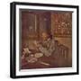 'Woman with a bowl (About 1897)', c1897, (1946)-Edouard Vuillard-Framed Giclee Print