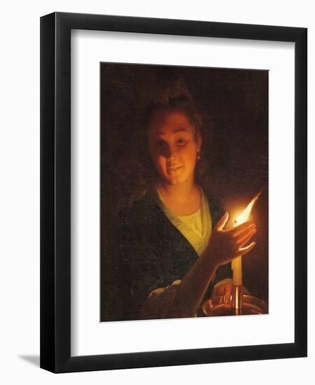 Woman with a Candle-Godfried Schalken Or Schalcken-Framed Premium Giclee Print