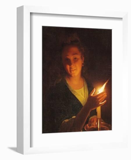 Woman with a Candle-Godfried Schalken Or Schalcken-Framed Premium Giclee Print