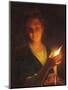 Woman with a Candle-Godfried Schalken Or Schalcken-Mounted Premium Giclee Print