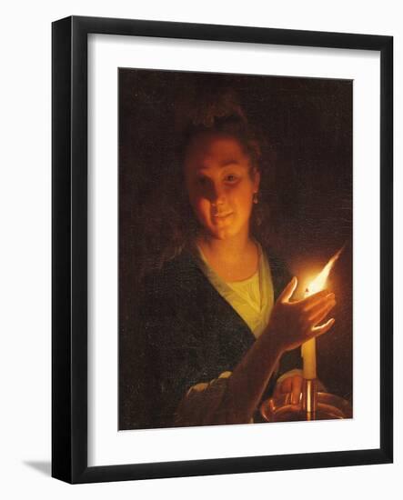 Woman with a Candle-Godfried Schalken Or Schalcken-Framed Giclee Print