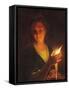 Woman with a Candle-Godfried Schalken Or Schalcken-Framed Stretched Canvas