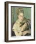 Woman with a Cat, 1875-Pierre-Auguste Renoir-Framed Art Print