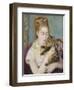 Woman with a Cat, C.1875-Pierre-Auguste Renoir-Framed Giclee Print