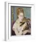 Woman with a Cat, C.1875-Pierre-Auguste Renoir-Framed Giclee Print