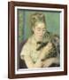 Woman with a Cat, c1875-Pierre-Auguste Renoir-Framed Premium Giclee Print