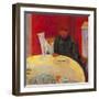 Woman with a Cat-Pierre Bonnard-Framed Giclee Print