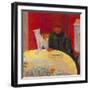 Woman with a Cat-Pierre Bonnard-Framed Premium Giclee Print