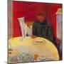 Woman with a Cat-Pierre Bonnard-Mounted Premium Giclee Print