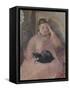 Woman with a Cat-Edouard Manet-Framed Stretched Canvas