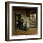 Woman with a Child in a Pantry, C. 1656-60-Pieter de Hooch-Framed Art Print