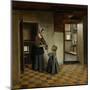 Woman with a Child in a Pantry, C. 1656-60-Pieter de Hooch-Mounted Art Print
