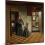 Woman with a Child in a Pantry, c.1656-60-Pieter de Hooch-Mounted Giclee Print