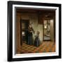 Woman with a Child in a Pantry, c.1656-60-Pieter de Hooch-Framed Giclee Print