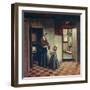 Woman with a Child in a Pantry, C1660-Pieter de Hooch-Framed Giclee Print