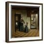 Woman with a Child in a Pantry-Pieter de Hooch-Framed Art Print