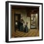 Woman with a Child in a Pantry-Pieter de Hooch-Framed Art Print