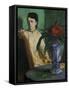 Woman with a Chinese Vase, 1872-Edgar Degas-Framed Stretched Canvas