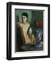 Woman with a Chinese Vase, 1872-Edgar Degas-Framed Giclee Print