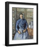 Woman with a Coffeepot, C. 1895-Paul Cézanne-Framed Premium Giclee Print