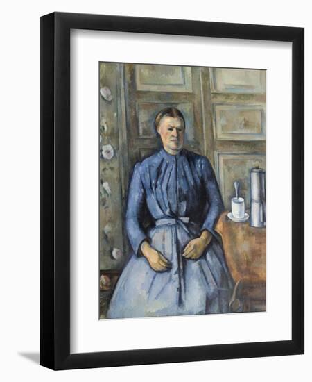 Woman with a Coffeepot, C. 1895-Paul Cézanne-Framed Premium Giclee Print