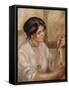 Woman with a Collar-Pierre-Auguste Renoir-Framed Stretched Canvas
