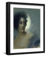 Woman with a Crescent Moon Or, the Eclipse, 1888-Albert Besnard-Framed Giclee Print