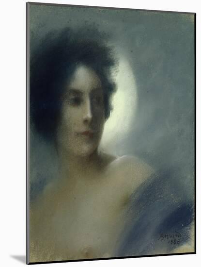 Woman with a Crescent Moon Or, the Eclipse, 1888-Albert Besnard-Mounted Giclee Print