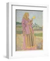 Woman with a Daffodil, 1910-Augustus Edwin John-Framed Giclee Print