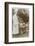 Woman with a Dog in a Garden-null-Framed Photographic Print