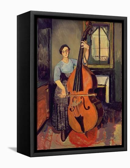 Woman with a Double Bass, 1908-Suzanne Valadon-Framed Stretched Canvas