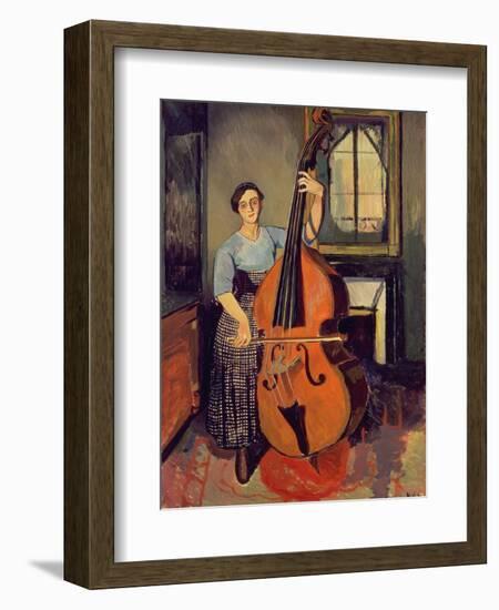 Woman with a Double Bass, 1908-Suzanne Valadon-Framed Premium Giclee Print