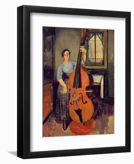 Woman with a Double Bass, 1908-Suzanne Valadon-Framed Premium Giclee Print