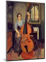 Woman with a Double Bass, 1908-Suzanne Valadon-Mounted Premium Giclee Print