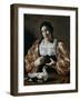 Woman with a Dove, Early 17th Century-Cecco Del Caravaggio-Framed Giclee Print