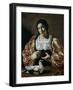 Woman with a Dove, Early 17th Century-Cecco Del Caravaggio-Framed Giclee Print