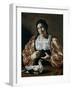 Woman with a Dove, Early 17th Century-Cecco Del Caravaggio-Framed Giclee Print