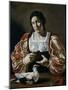 Woman with a Dove, Early 17th Century-Cecco Del Caravaggio-Mounted Giclee Print