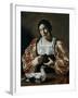 Woman with a Dove, Early 17th Century-Cecco Del Caravaggio-Framed Giclee Print